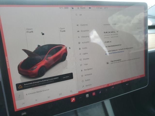 Photo 9 from auction – 2023 TESLA MODEL Y with VIN 7SAYGDEE0PA051147