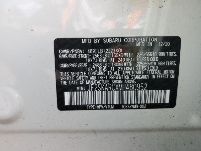 Photo 14 from auction – 2021 SUBARU FORESTER S with VIN JF2SKARCXMH480952