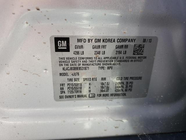 Photo 14 from auction – 2014 BUICK ENCORE CON with VIN KL4CJBSB9EB531871
