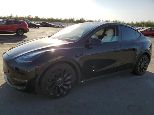 TESLA MODEL Y 2022 with VIN 7SAYGDEF1NF438668 - Photo from auction