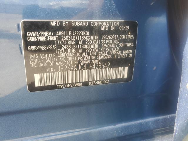 Photo 14 from auction – 2020 SUBARU FORESTER P with VIN JF2SKAJC4LH426542