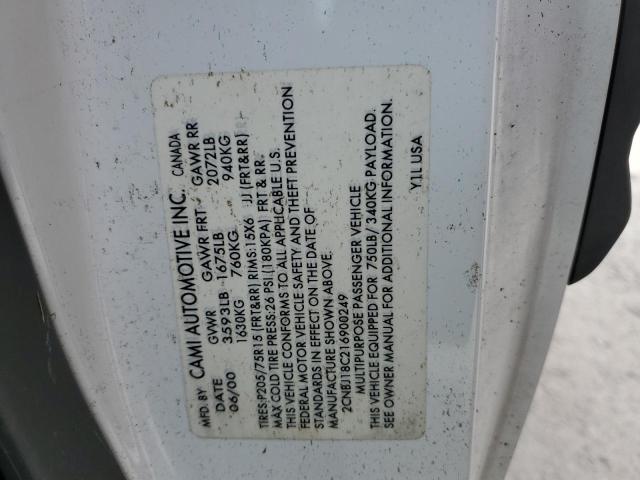Photo 14 from auction – 2001 CHEVROLET TRACKER with VIN 2CNBJ18C216900249