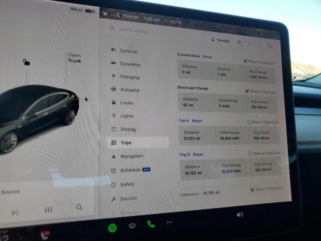 Photo 9 from auction – 2018 TESLA MODEL 3 with VIN 5YJ3E1EA9JF077068