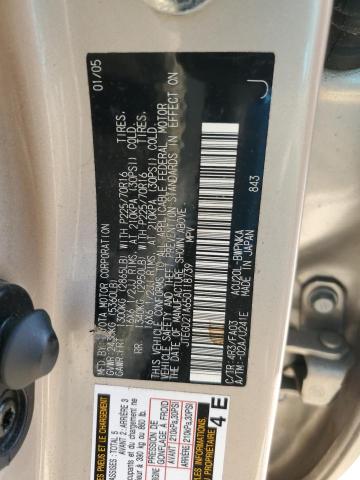 Photo 14 from auction – 2005 TOYOTA HIGHLANDER with VIN JTEGD21A650118739