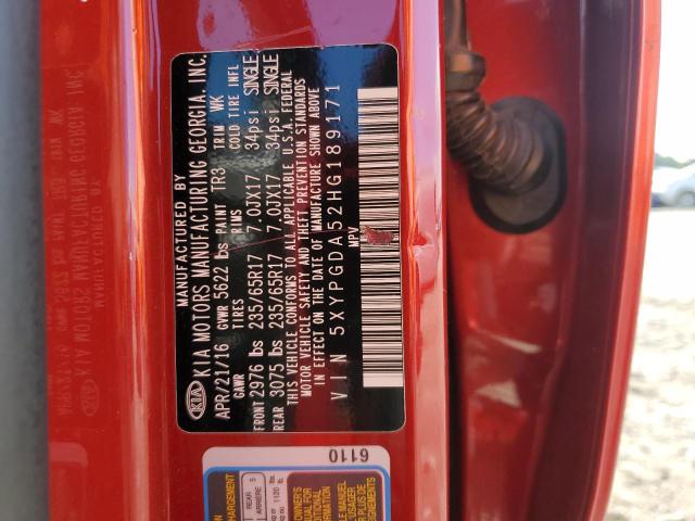 Photo 14 from auction – 2017 KIA SORENTO LX with VIN 5XYPGDA52HG189171
