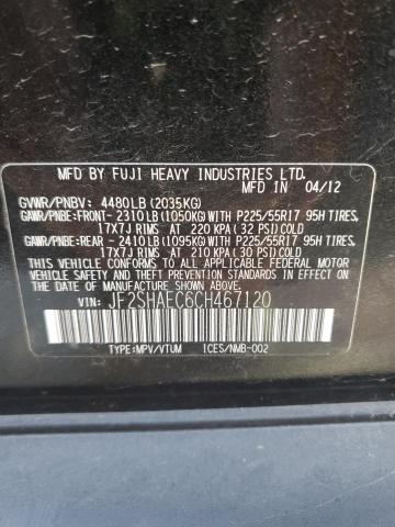 Photo 14 from auction – 2012 SUBARU FORESTER L with VIN JF2SHAEC6CH467120