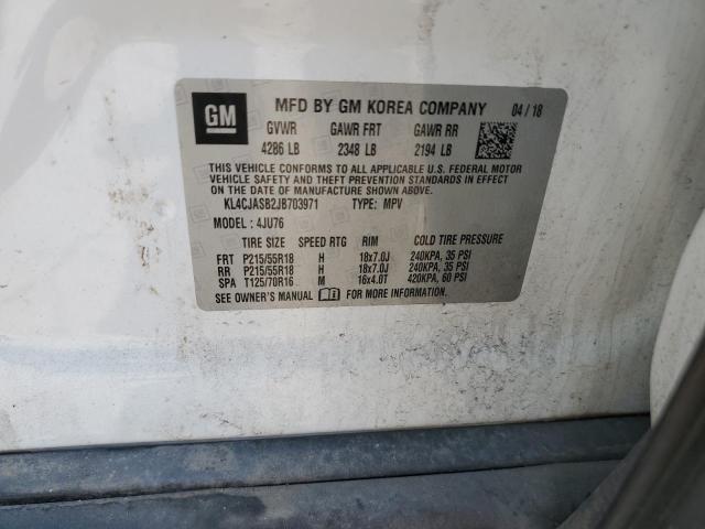 Photo 14 from auction – 2018 BUICK ENCORE PRE with VIN KL4CJASB2JB703971