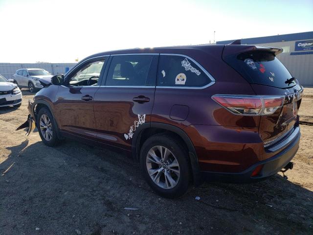 Photo 2 from auction – 2016 TOYOTA HIGHLANDER with VIN 5TDBKRFH8GS354070