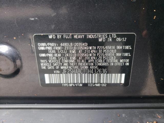Photo 14 from auction – 2013 SUBARU FORESTER 2 with VIN JF2SHABC1DH432636
