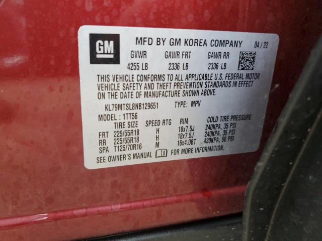 Photo 14 from auction – 2022 CHEVROLET TRAILBLAZE with VIN KL79MTSL8NB129651
