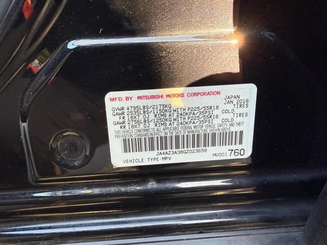 Photo 10 from auction – 2016 MITSUBISHI OUTLANDER with VIN JA4AZ3A38GZ023658