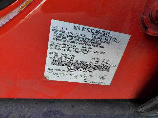 Photo 14 from auction – 2020 FORD ECOSPORT T with VIN MAJ6S3KL4LC349104