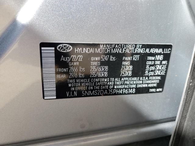 Photo 14 from auction – 2023 HYUNDAI SANTA FE S with VIN 5NMS2DAJ5PH496148