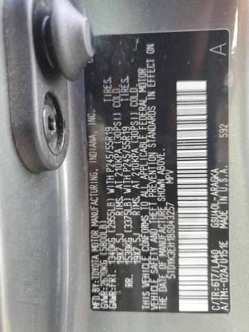 Foto 14 de la subasta – 2011 TOYOTA HIGHLANDER con VIN 5TDYK3EH1BS043257