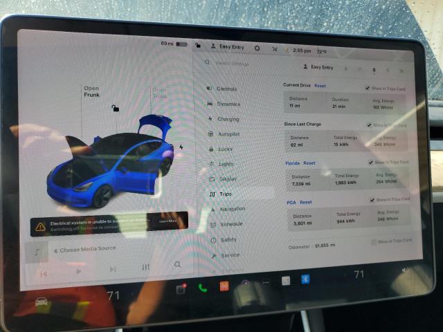 Photo 9 from auction – 2018 TESLA MODEL 3 with VIN 5YJ3E1EA0JF052155