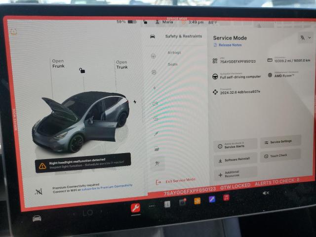 Фото 9 с аукциона – 2023 TESLA MODEL Y с VIN 7SAYGDEFXPF850123