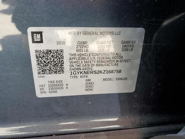 Photo 14 from auction – 2019 CADILLAC XT5 PREMIU with VIN 1GYKNERS2KZ168758