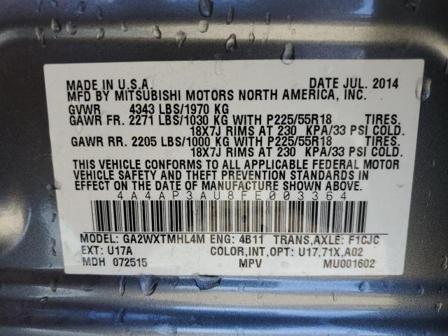 Photo 14 from auction – 2015 MITSUBISHI OUTLANDER with VIN 4A4AP3AU8FE003364