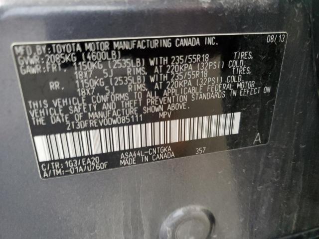 Photo 14 from auction – 2013 TOYOTA RAV4 LIMIT with VIN 2T3DFREV0DW085111