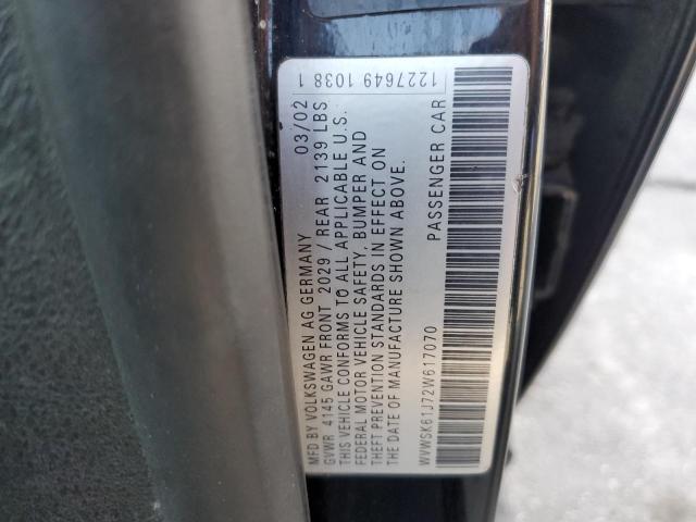 Photo 14 from auction – 2002 VOLKSWAGEN JETTA with VIN WVWSK61J72W617070