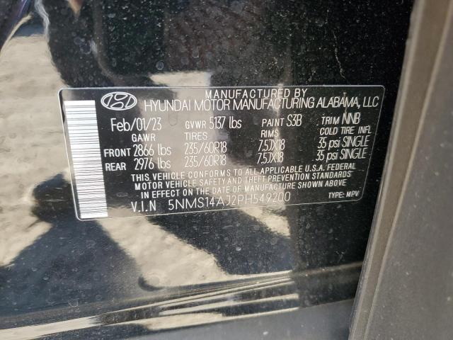 Photo 14 from auction – 2023 HYUNDAI SANTA FE S with VIN 5NMS14AJ2PH549200