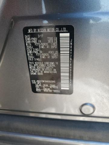 Photo 14 from auction – 2017 NISSAN ARMADA PLA with VIN JN8AY2NF8H9302945