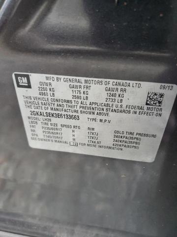 Photo 14 from auction – 2014 GMC TERRAIN SL with VIN 2GKALSEK3E6133663
