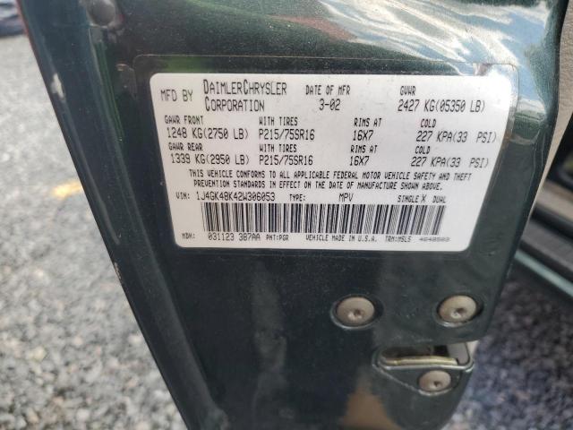 Photo 14 from auction – 2002 JEEP LIBERTY SP with VIN 1J4GK48K42W306053