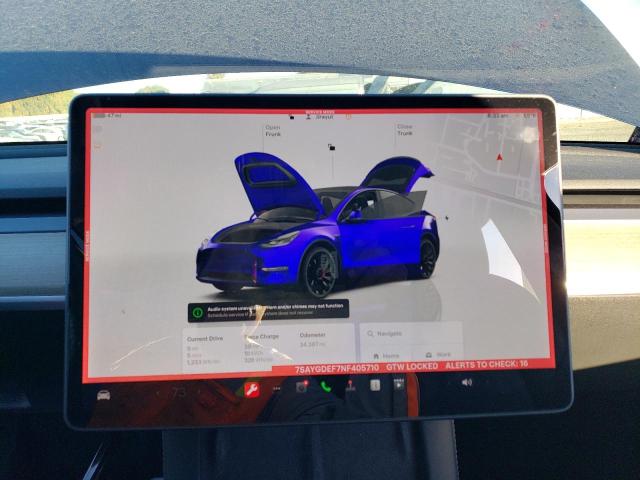 Photo 9 from auction – 2022 TESLA MODEL Y with VIN 7SAYGDEF7NF405710