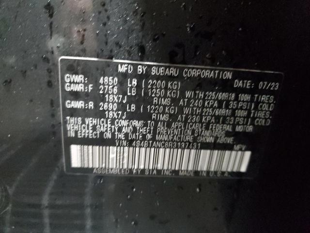Photo 14 from auction – 2024 SUBARU OUTBACK LI with VIN 4S4BTANC8R3137431