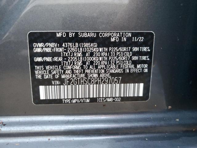 Photo 14 from auction – 2023 SUBARU CROSSTREK with VIN JF2GTHSC8PH297057