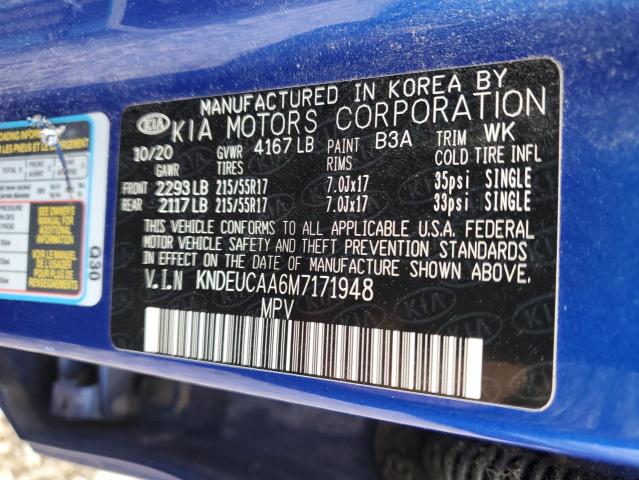 Photo 14 from auction – 2021 KIA SELTOS S with VIN KNDEUCAA6M7171948