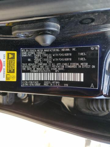 Photo 14 from auction – 2016 TOYOTA HIGHLANDER with VIN 5TDBKRFH7GS350205