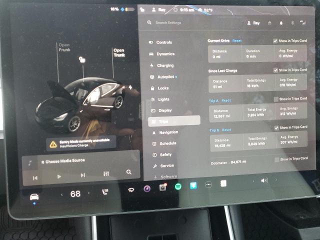Photo 9 from auction – 2018 TESLA MODEL 3 with VIN 5YJ3E1EB4JF170556