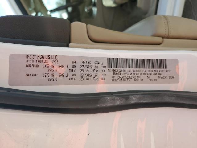 Photo 14 from auction – 2018 JEEP GRAND CHER with VIN 1C4RJFCG5JC453742