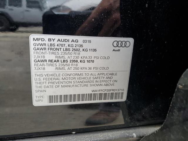 Photo 14 from auction – 2015 AUDI Q3 PRESTIG with VIN WA1FFCFS5FR013716
