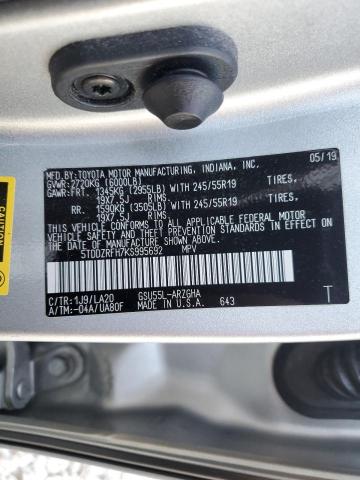 Photo 14 from auction – 2019 TOYOTA HIGHLANDER with VIN 5TDDZRFH7KS995692