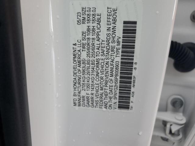 Photo 14 from auction – 2023 HONDA PILOT EXL with VIN 5FNYG2H56PB008903