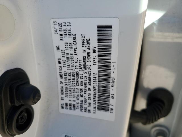 Photo 14 from auction – 2015 HONDA CR-V LX with VIN 5J6RM4H36FL066412