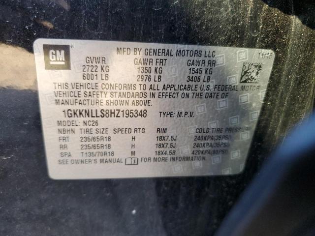 Photo 14 from auction – 2017 GMC ACADIA SLE with VIN 1GKKNLLS8HZ195348