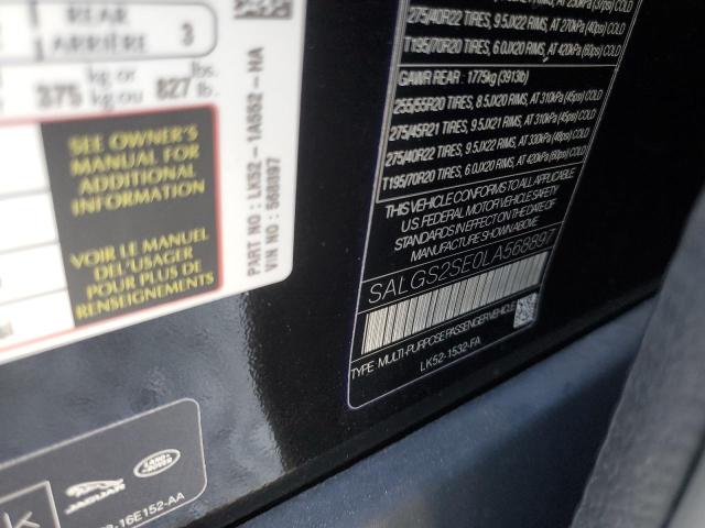 Photo 14 from auction – 2020 LAND ROVER RANGE ROVE with VIN SALGS2SE0LA568897