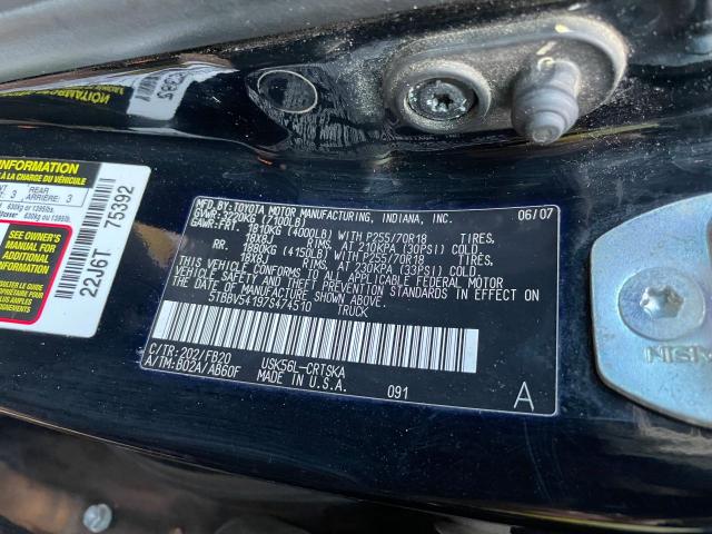 Photo 10 from auction – 2007 TOYOTA TUNDRA DOU with VIN 5TBBV54197S474510