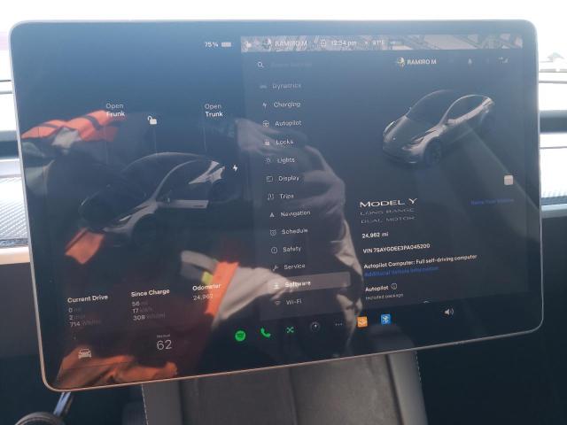 Photo 9 from auction – 2023 TESLA MODEL Y with VIN 7SAYGDEE3PA045200