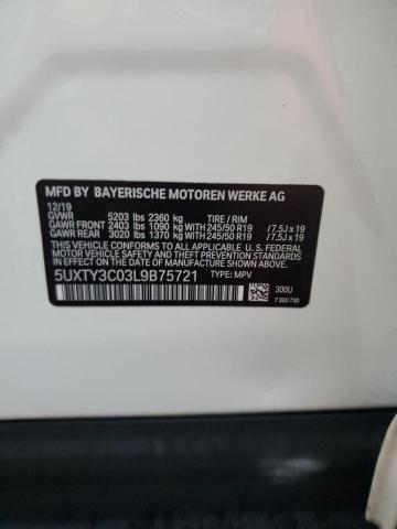 Photo 14 from auction – 2020 BMW X3 SDRIVE3 with VIN 5UXTY3C03L9B75721