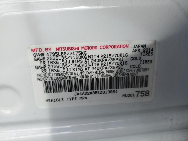 Photo 14 from auction – 2014 MITSUBISHI OUTLANDER with VIN JA4AD2A35EZ019864