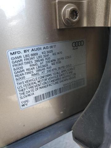 Photo 14 from auction – 2018 AUDI Q7 PRESTIG with VIN WA1VAAF78JD010065