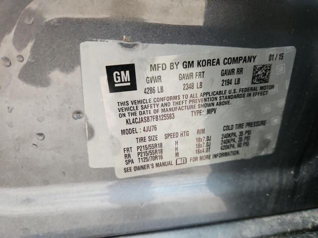 Photo 14 from auction – 2015 BUICK ENCORE with VIN KL4CJASB7FB125583