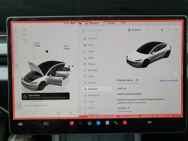 Photo 9 from auction – 2025 TESLA MODEL 3 with VIN 5YJ3E1EA8SF022189