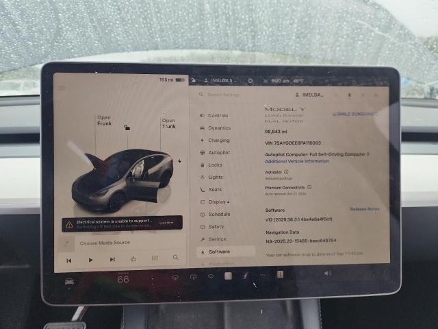 Photo 9 from auction – 2023 TESLA MODEL Y with VIN 7SAYGDEE6PA116003