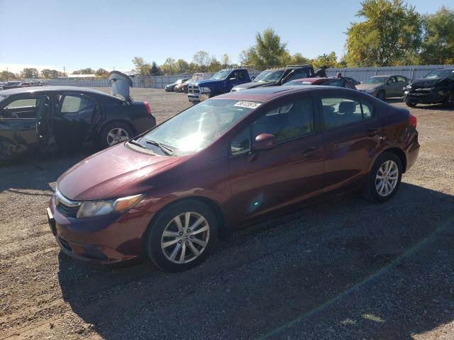 HONDA CIVIC LX 2012 with VIN 2HGFB2F53CH032347 - Photo from auction